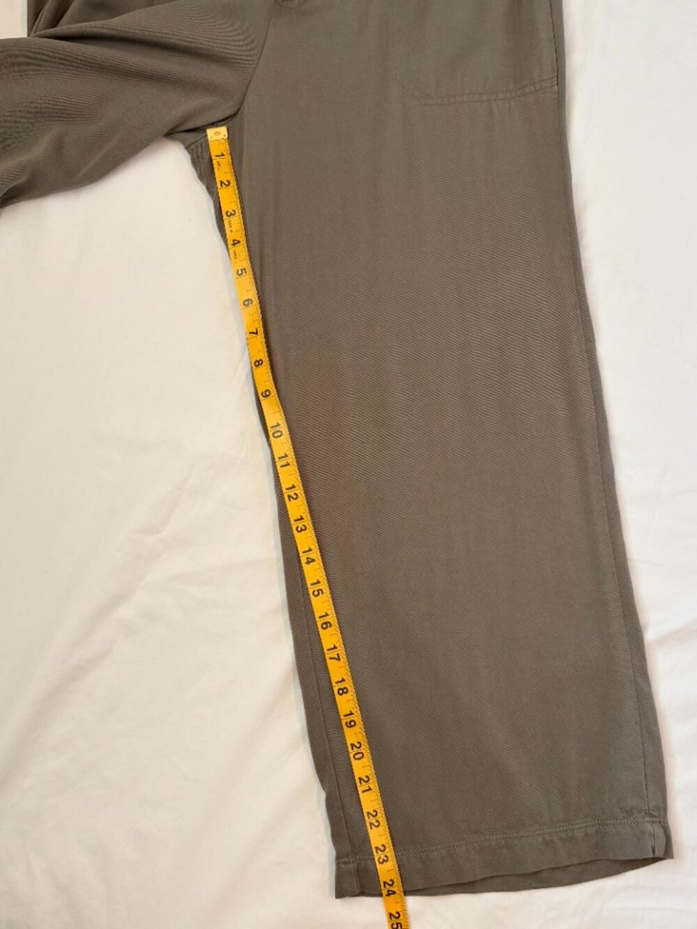 Splendid Angie Wide Leg Crop Pants Eucalyptus Green Large - Picture 7 of 8